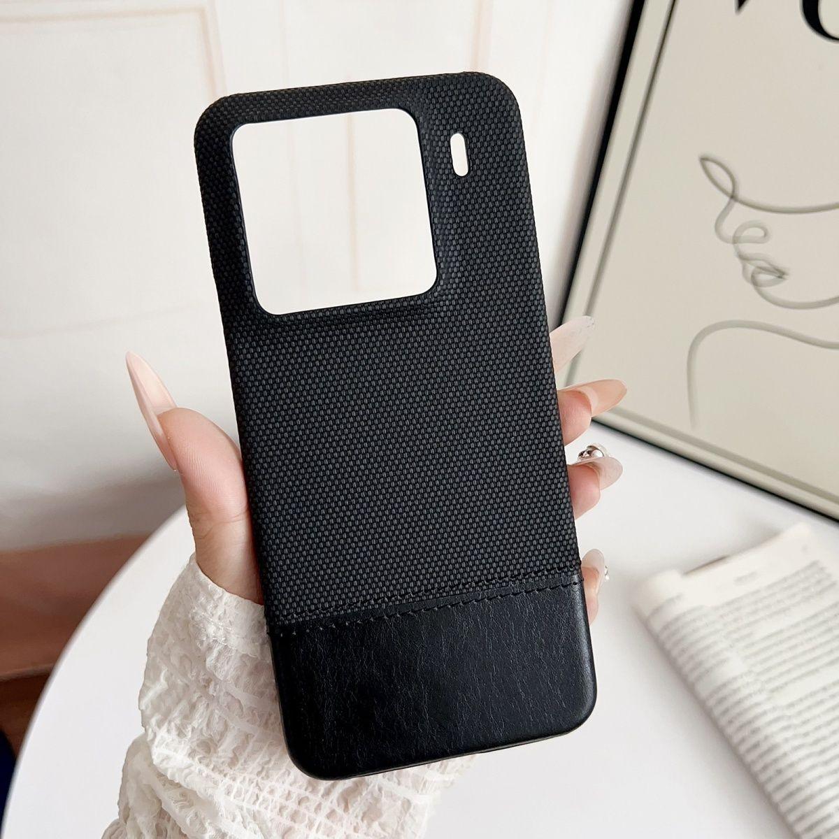 

Xiaomi Mi 15/15Pro Redmi K60 Противоскользящий Чехол из Твердого Пластика с Мелкой Клеткой и Двухцветной Отстрочкой Redmi note12pro оранжевый