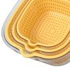 Strainer Colander Set ,Side Buckle, Detachable, Large Cutout Design, Design ,Double Layer Drain ,