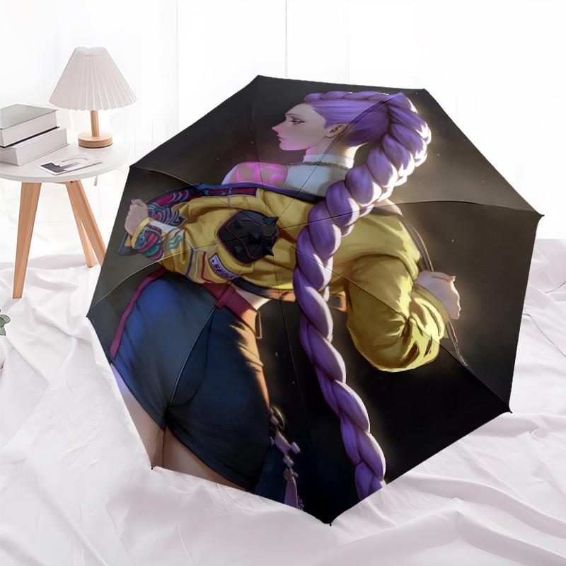 1pc KPop Demon Hunters RUMI2 Umbrella, Sun Protection, And UV Shielding. It Has Eight Sturdy Ribs for Outdoor Use And Perfect Gift