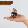 Jiang Taigong Fishing Ceramic Bonsai Rockery Ornament For Aquariums