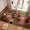 Entrance L Carpet  Toilet Floor Mat Bathroom Non-slip Strong Absorbent Toilet Door Floor Mat Absorbent Toilet Bathroom Bathroom Carpet Diatom Mud
