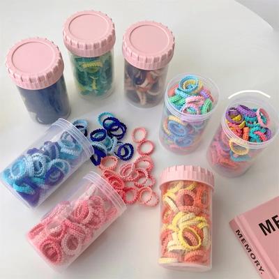 Bunte elastische Haarbänder für Mädchen in Dosen, Spitzen-Haarseil, hohe Elastizität, Stretch-Spitzenseil, Baby-Pferdeschwanz-Stirnband, verletzen das Haar nicht