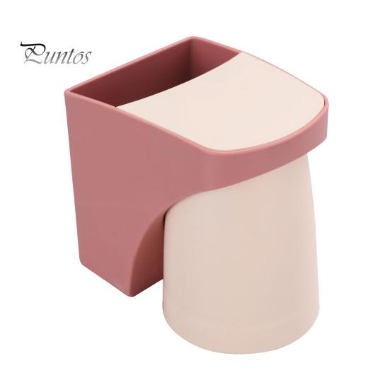 

1/2 шт. держатель для зубных щеток с отсеком для хранения прочный несущий легко устанавливаемый держатель для стаканов органайзер для ванной комнаты красный