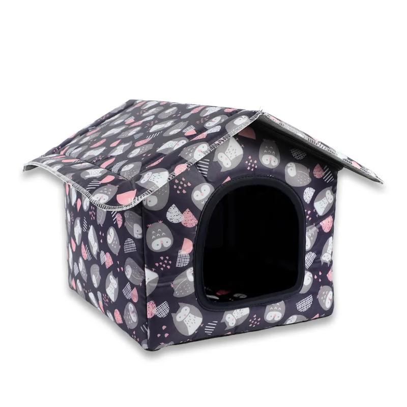 

Water-resistant Foldable and Detachable Pet House Ideal for Cats Dogs in Outdoor Environments Cat House Cats Home Pet Supplies S сірий колір