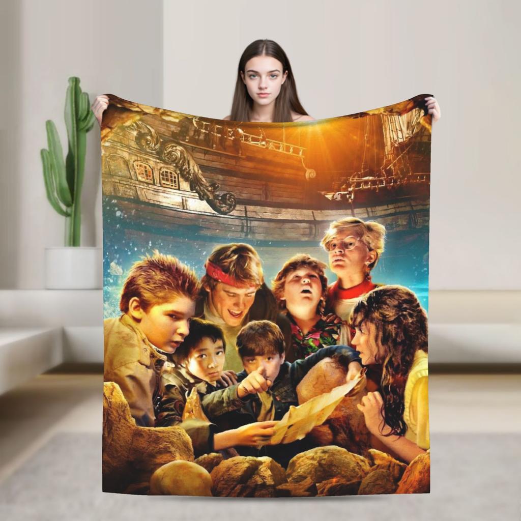 Super Warm Blankets Travel Office The Goonies Never Say Die  Throw Blanket  Flannel Bedspread For Outdoor Novelty Sofa Bed Cover
