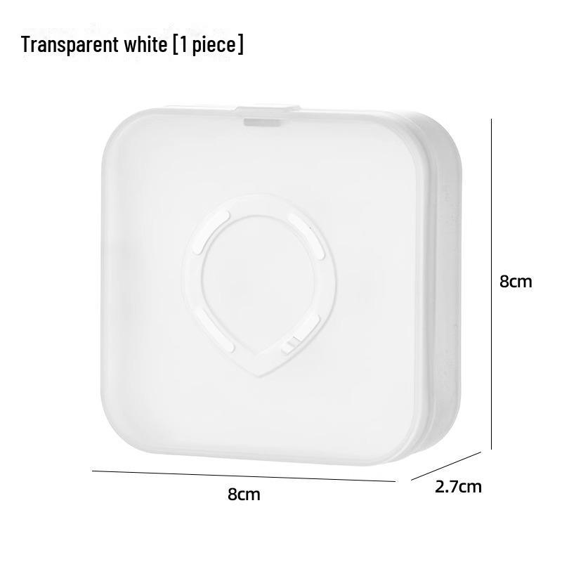 

Портативный акриловый пылезащитный ящик для хранения косметики с дышащей воздушной подушкой и держателем для кистей для макияжа CPB 1 piece белый