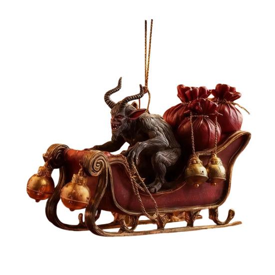 Christmas Ornaments Scary Folklore Xmas Tree Hanging Decoration Horror 2D Acrylic Ornaments for Xmas Tree Holiday Party Decoration