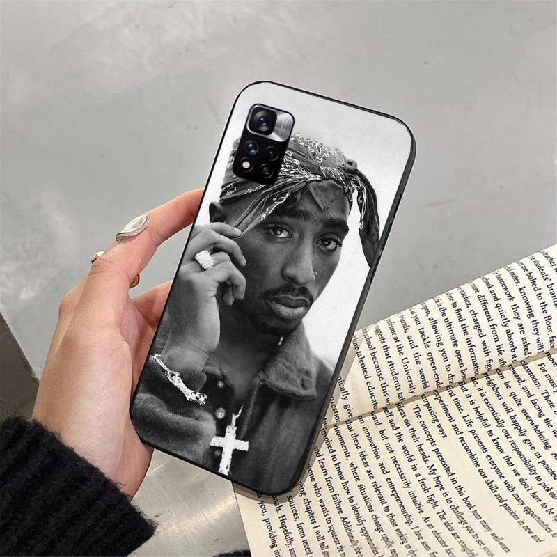 Phone Case For Xiaomi Redmi note 13 12 Pro 11S 11 10 Pro 10S 12S Redmi 10 10C 9C 13C Tupac 2pac Singer Case