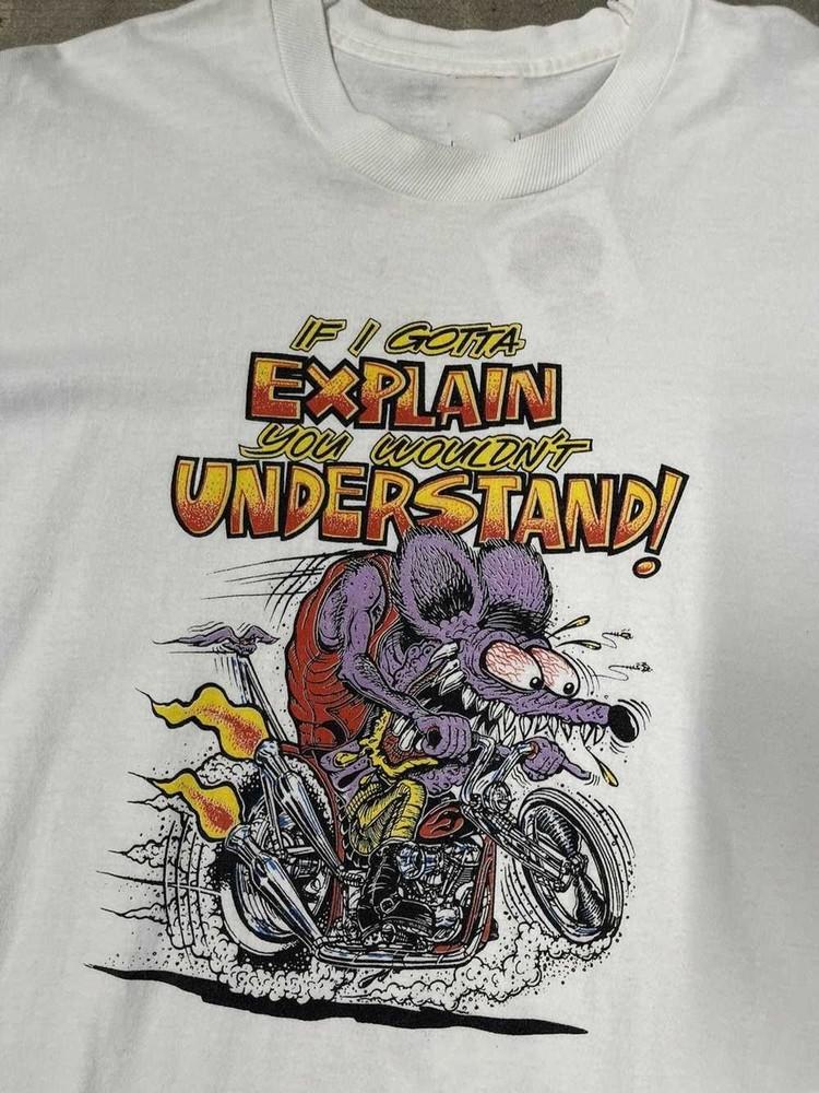 

Big Print Ed Roth Ratfink Art TShirt Unisex Tee Size S4XL S302 Unisex T-Shirt M