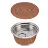 Stainless Steel Reusable Refillable Coffee Capsule Filter Cup with Tamper for Dolce GustoCoffee