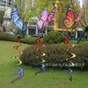 Outdoor Butterfly Wind Spinner Garden Hanging Decoration with Spiral Tail for Yard Patio Porch Balcony and Home