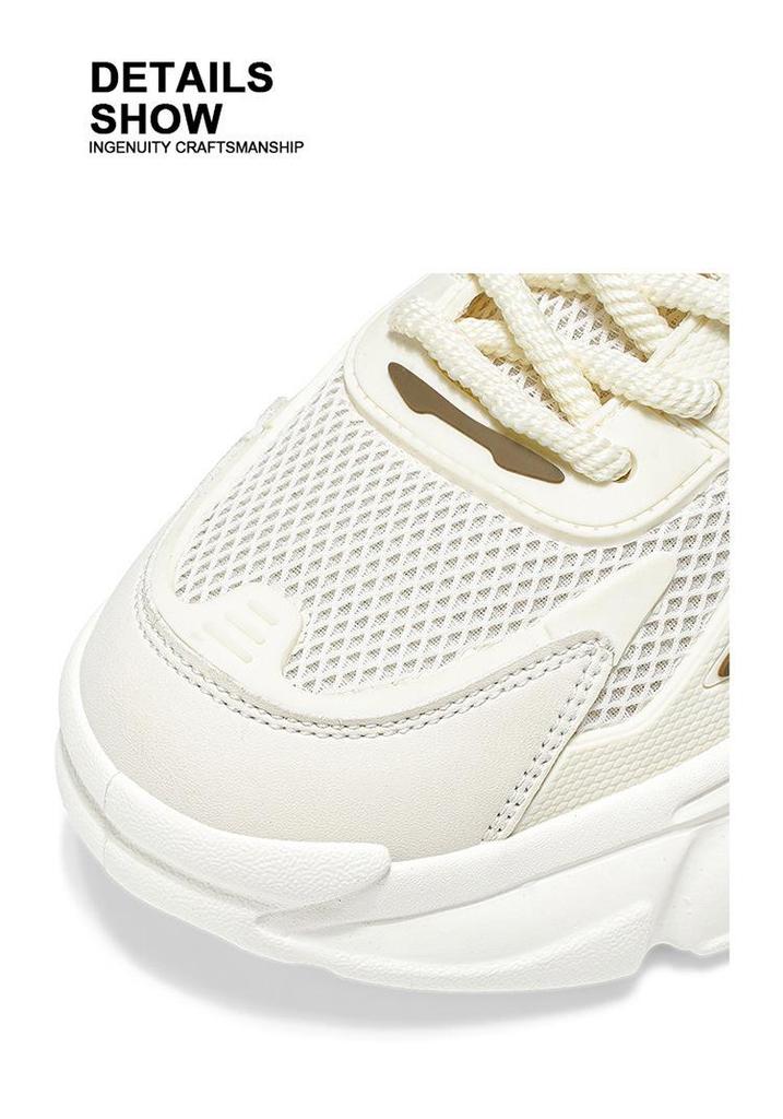 Men's Summer 2025 Breathable Trendy Thick Sole Sneakers - Casual Running Dad Shoes