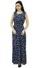 Bimba Women's Smocked Waist Maxi Dress Bowling Print Casual Summer Rayon