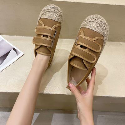 Women's Shoes Round Toe Canvas Female Footwear Espadrilles Casual Daily Routine Spring Light With Stylish New Arrival 2024