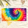 Vibrant Tattoo Art Beach Towel, Bold Graphic Design Quick-Dry Sand-Free Microfiber Bath Towel for Travel, Gym, Yoga and Swimming