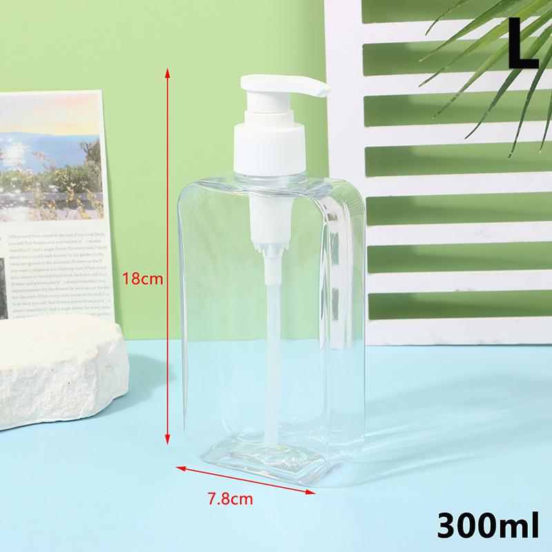 Soap Dispenser Bottle Bathroom Liquid Shampoo Shower Gel Bottle Refillable Storage Container Soap Press Empty Bottles