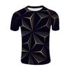 3D Digital Printing T-Shirt Teen Men's Short Sleeve Top Versatile Breathable