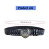 Gothic Waist Belt for Cowgirl Carved Silver Buckle Retro Silver Buckle Waist Chain Stylish Belt Fashion Accessories
