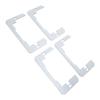 20PCS Wall Plate Spacer Zinc Plated Steel Flush Fit Device Leveling Plate for Fixing Wall