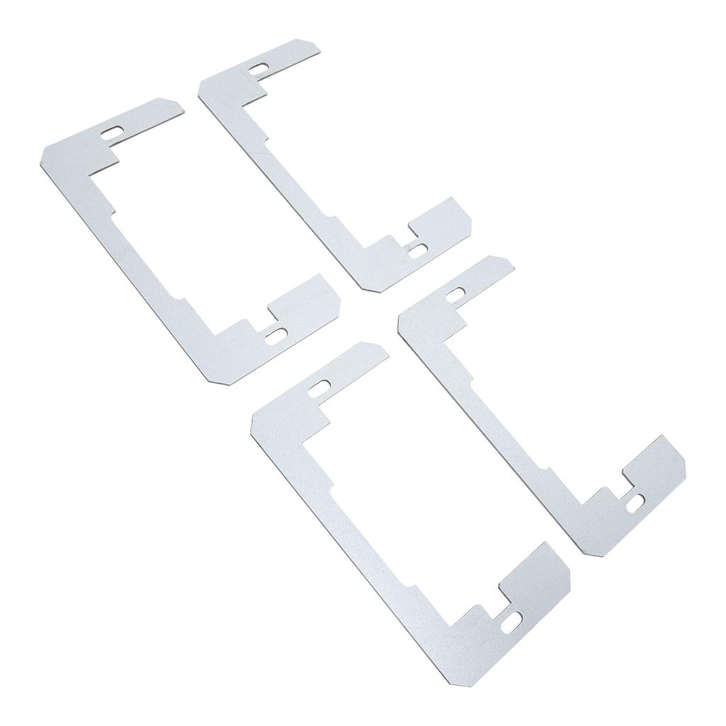 20PCS Wall Plate Spacer Zinc Plated Steel Flush Fit Device Leveling Plate for Fixing Wall