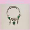Angel Wings Clover Charm Bracelet With Stainless Steel And Electroplating For Fashion Jewelry Enthusiasts