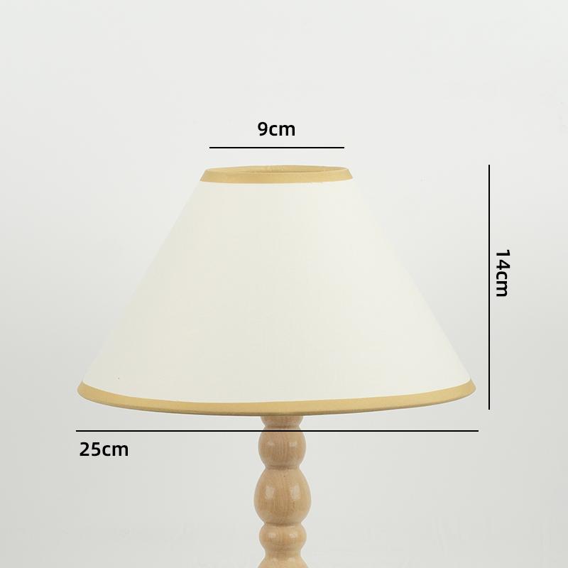 Retro Linen Fabric Floral Pattern Lampshades Pastoral Style Pleated Table Lampshade Bedroom Hotel Bedside Floor Lamp Cover
