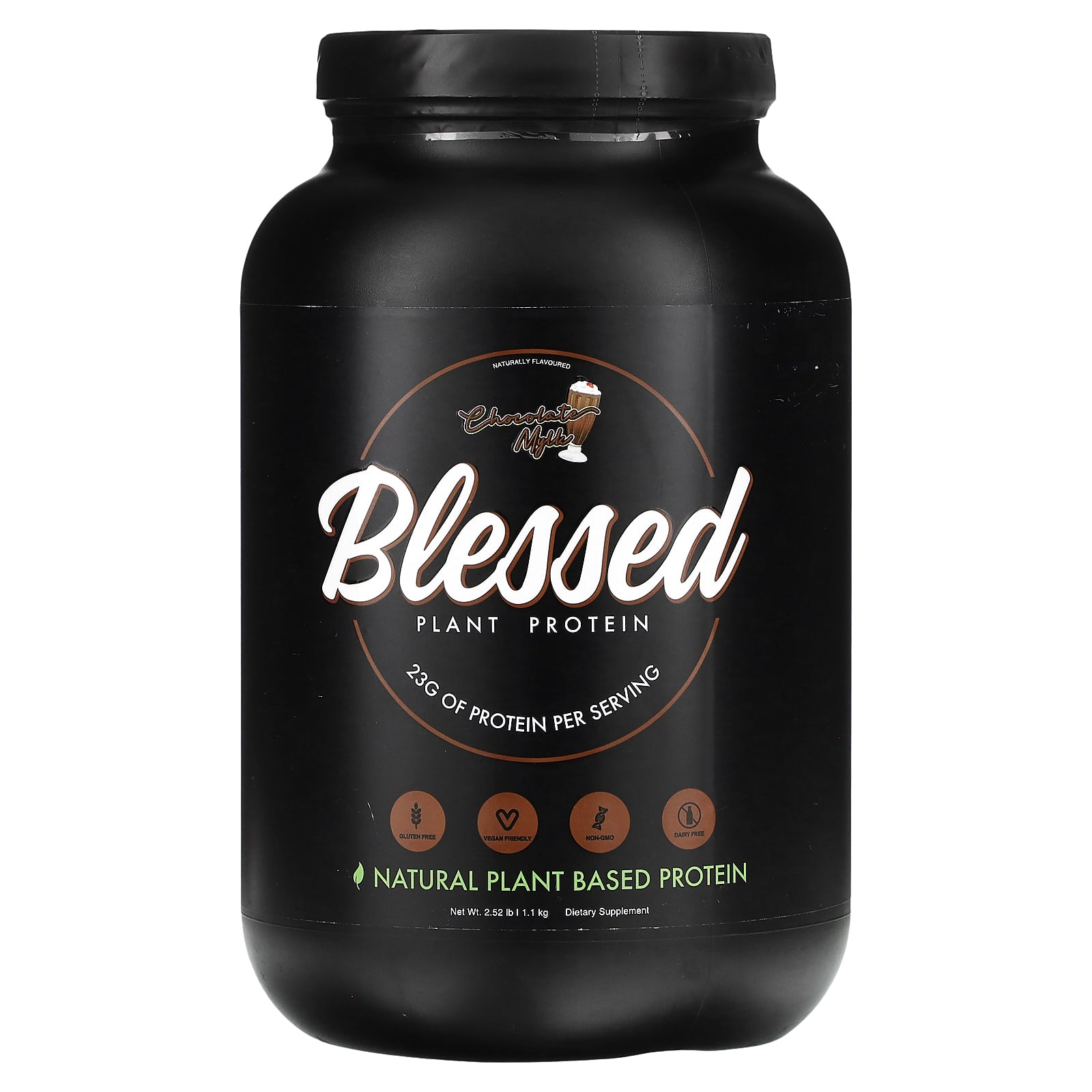 

Blessed, Plant Protein, Chocolate Milk, 2.52 lb (1.1 kg)