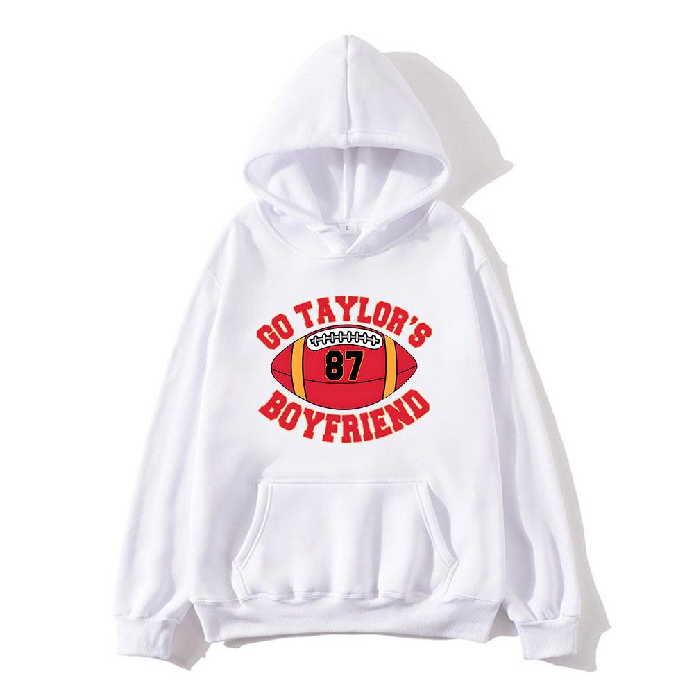 Go Taylor's Boyfriend Hoodie Comfortable with Hooded Sweatshirt for Autumn Winter Clothes Ropa Hombre 87 Football Hoody
