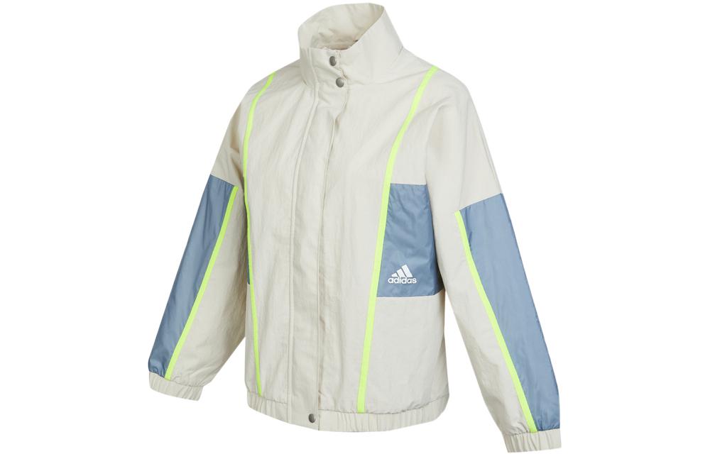 Adidas Jackets Women s Beige Stand Collar Moderate Other HM7444 M