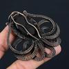 Black Tourmaline Octopus Shape Gemstone Jewelry Pure Copper Wire Wrapped Handmade Pendant For Her