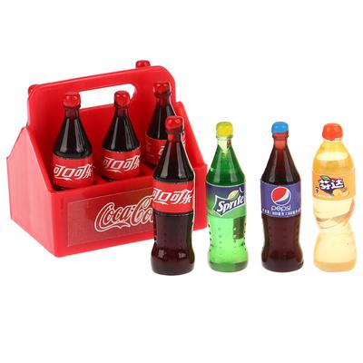 1Zestaw Miniaturowy Domek dla Lalek Butelki Cola Soda Sprite Model Kuchnia Akcesoria DIY