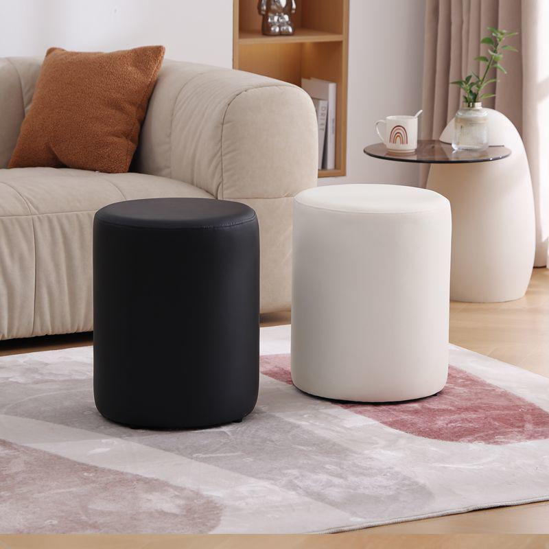 Wooden Ottomans Living Room Nordic Vanity Stool Modern Low Step Stools Office Decorative Ottoman Pouf Aesthetic Room Furnitures