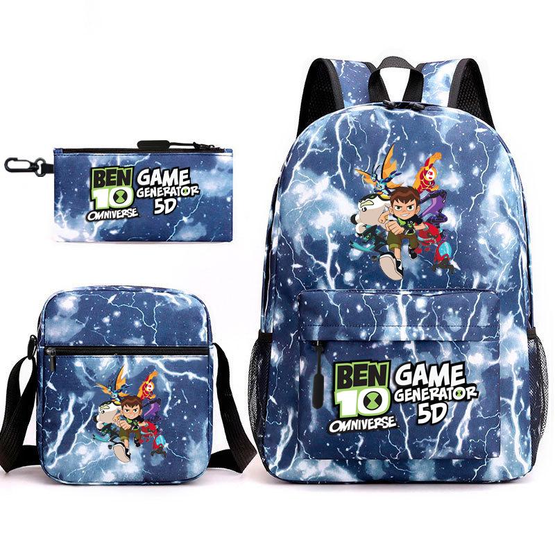Hacker Junior Trend Starry Sky School Bag Three-piece Set