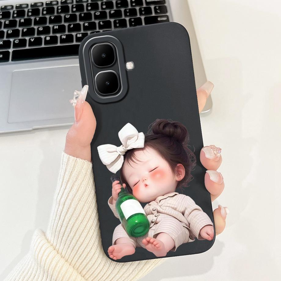 For Infinix Smart 10 X6725 Case Cartoon Luxury Girly Painting Funda For Infinix Smart 10 Plus X6725B Back Cover Soft Silicone
