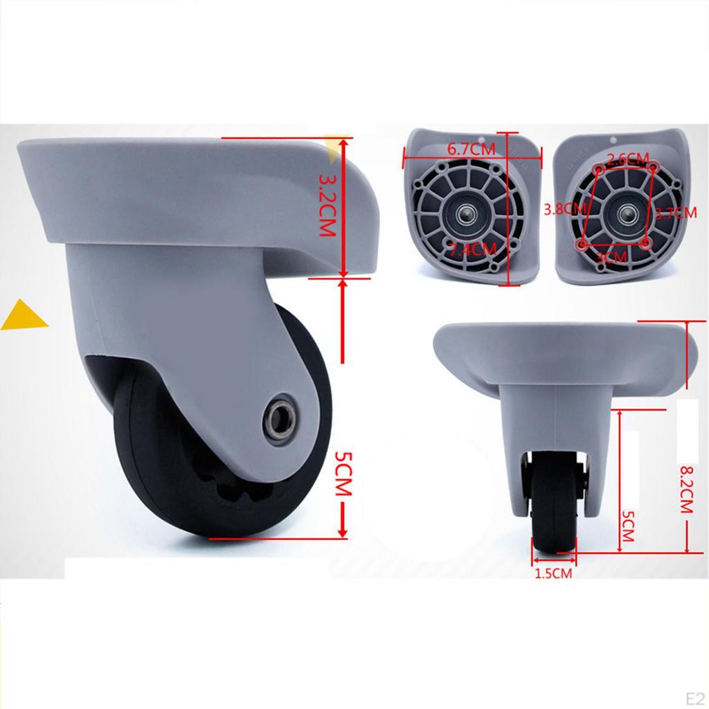 A35 Gepäckrad Ersatz Universal Langlebig Verschleißfest Koffer Räder Schwenkräder für