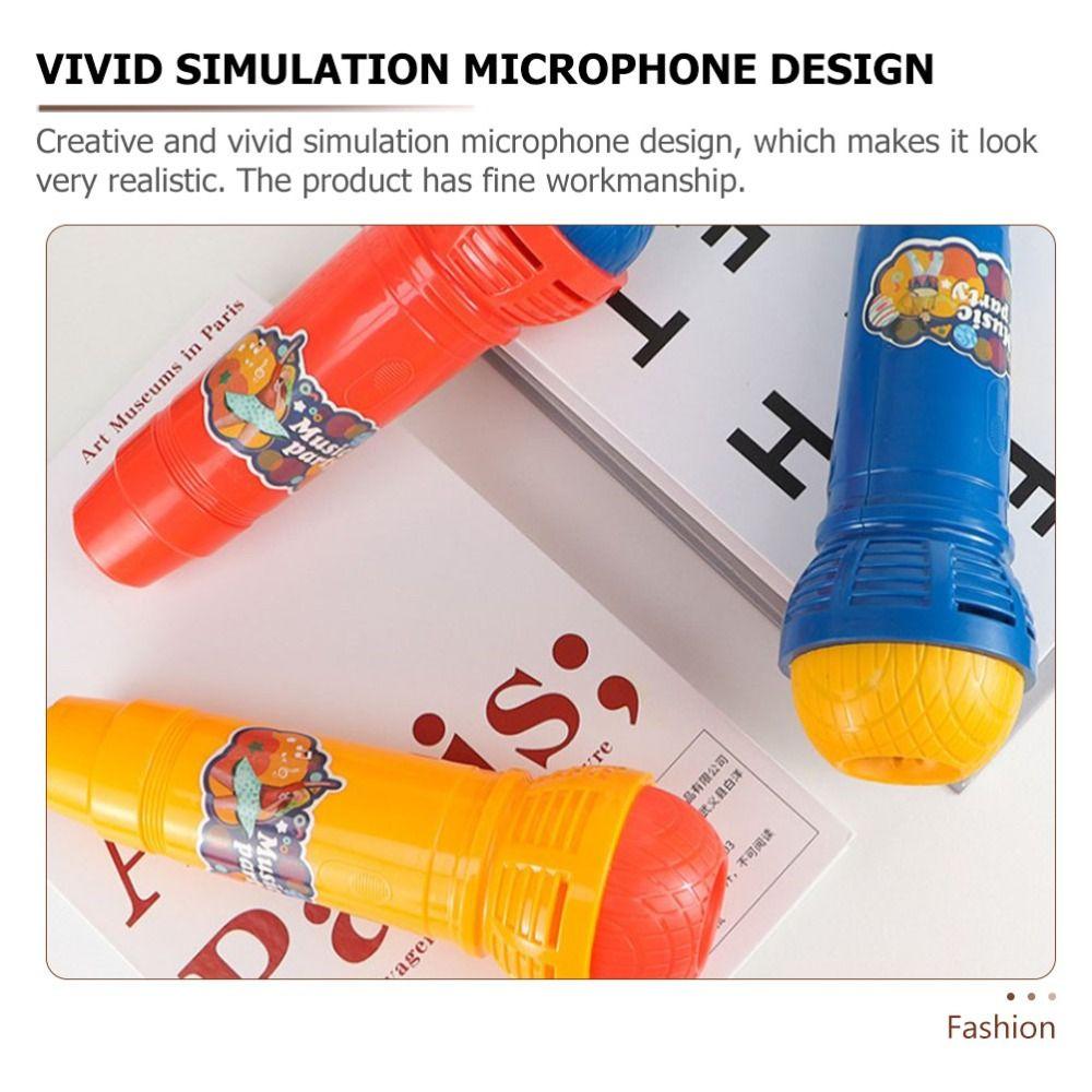 Simulated Microphone Mic Voice Changer Toy ABS Microphone Toy Echo Microphone  Early Education