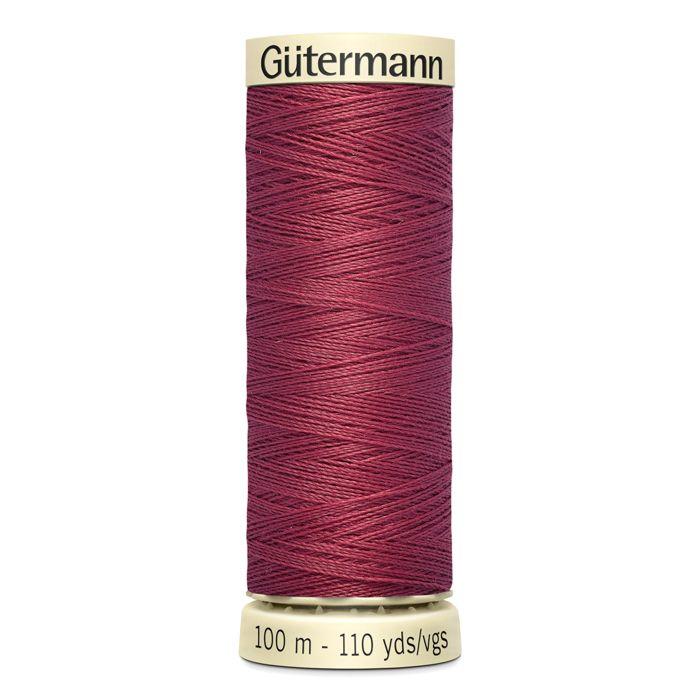 Lot de 5 bobines 100m Fil 100% polyester Gutermann Ref 788988 - Att 730 - rouge à lèvres