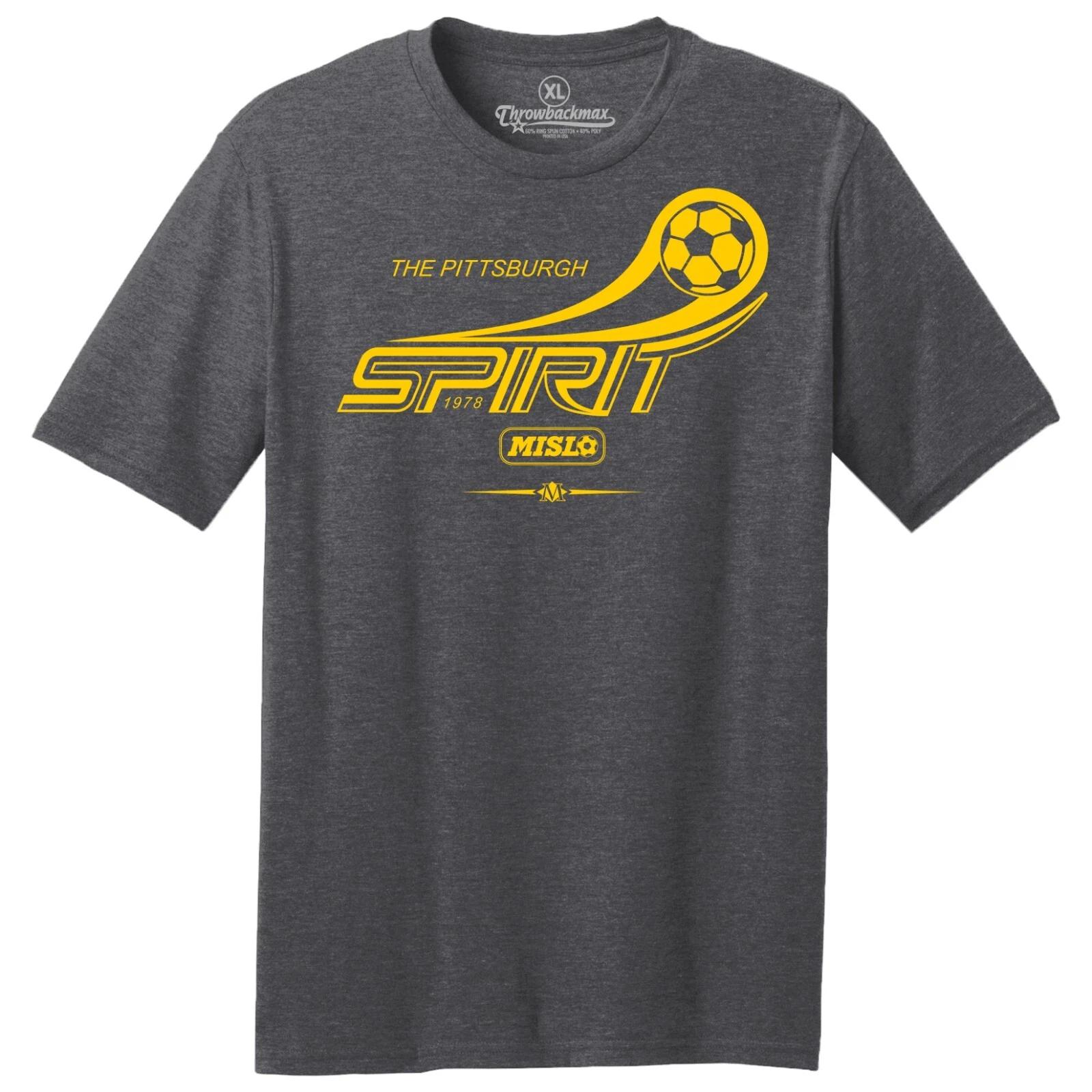 Pittsburgh Spirit 1978 Logo MISL Soccer TRI-BLEND Tee Shirt XL