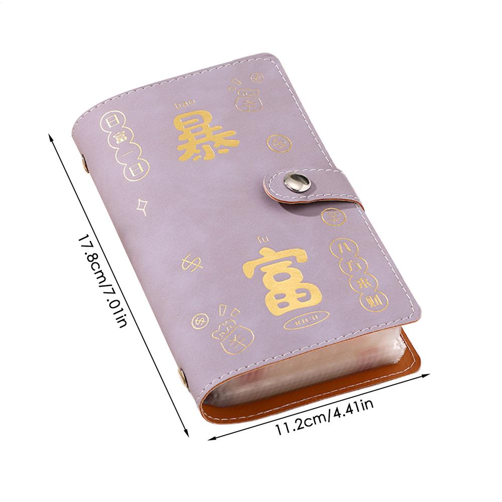 50 Sheets Money Saving Binder Large Capacity Saving Money Planner 2025 Multiple Compartments Cash Storage Bag For Workplace Home