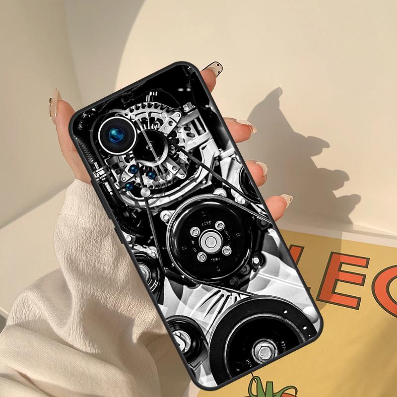 Mechanical Engines Case For Honor Magic 5 6 7 8 Pro Cover For Honor 400 200 Lite 50 70 90 X8a X8b X9a X9b X9c