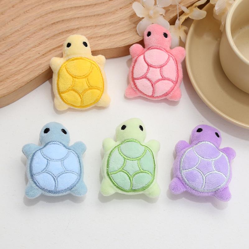 3/6pcs Mini Cute Turtle Plush Toys, Soft Fabric, Interactive Boredom & Exercise Game, Small Breed Pet Supplies, Pet Toys