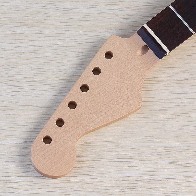 Linkshändiger ST E-Gitarrenhals mit Palisandergriffbrett, 22 Bünden, Ahorn Mattlackiert - DIY-Zubehör