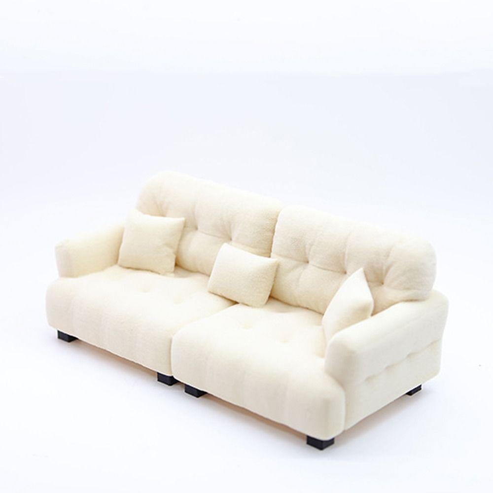 1:12 1:20 1:30 Living Room Furniture Simulation Mini Sofa  Doll House Accessories