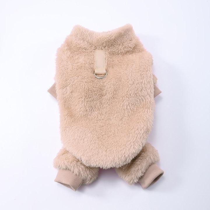 Winter Warm Soft Pet Clothes Flannel Dog Jumpsuit Puppy Cats Four Legs Jacket Coat For Small Medium Dogs Chihuahua Yorkie Outfit