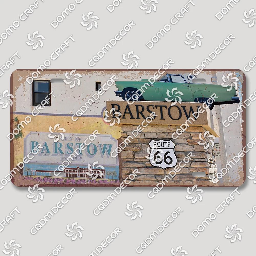 Vintage US Route  Tin Sign Metal Wall Art Decor  Retro Car Poster Plaque for Garage Motel Bar Club Gas Station  Perfect Home Dec