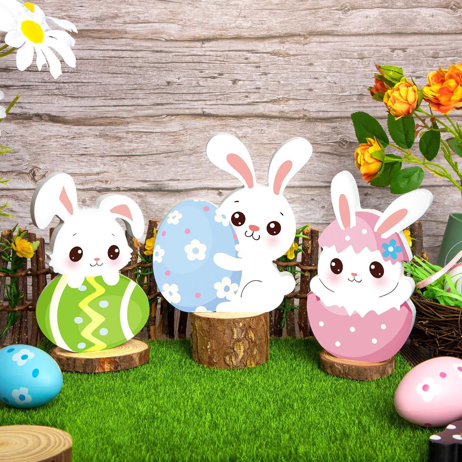 

Easter Table Decorations | Wooden Bunny Figurine | Easter Bunny Ornaments | Perfect Gifts For Friends And Family One Size