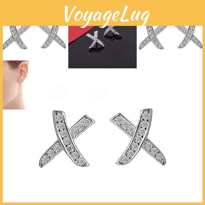 Trendy Geometric Crystal Stud Earrings For Women Wholesale Fashion Jewelry
