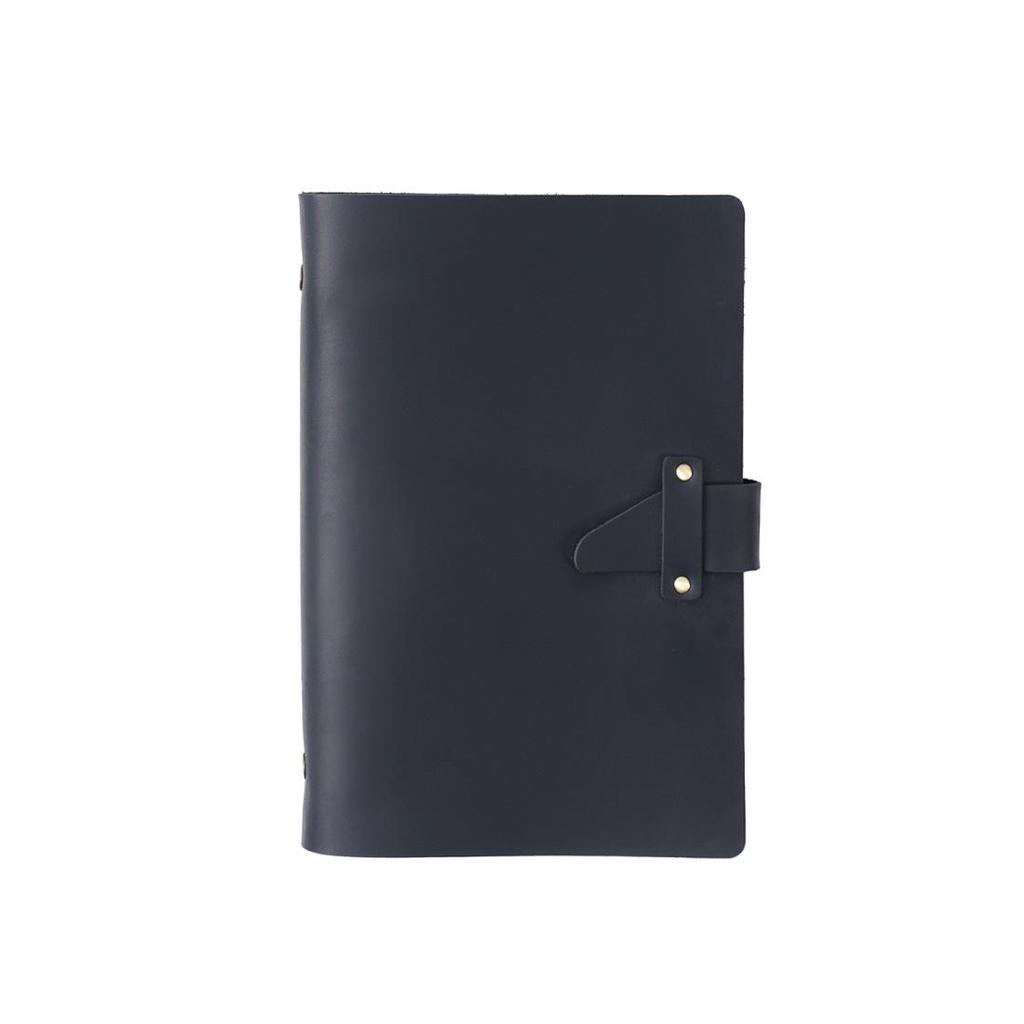 Genuine Leather A5 Business Planner Binder - Retro Style