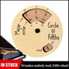 Circle Of Fifths Wheel Guitar Chord Wheel Wooden Melody Tool Musical Instruments And Accessories Chord Wheel For Musicians