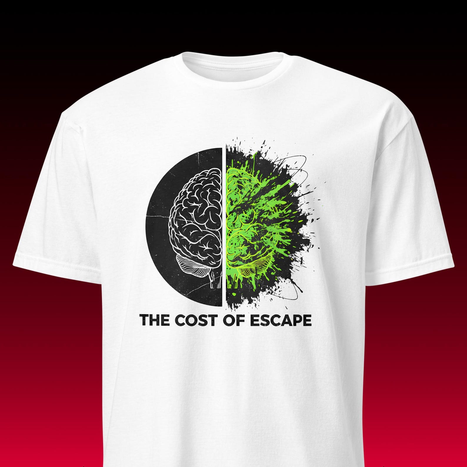 Exploding Brain Tee | Grunge Aesthetic | Cyberpunk Streetwear S